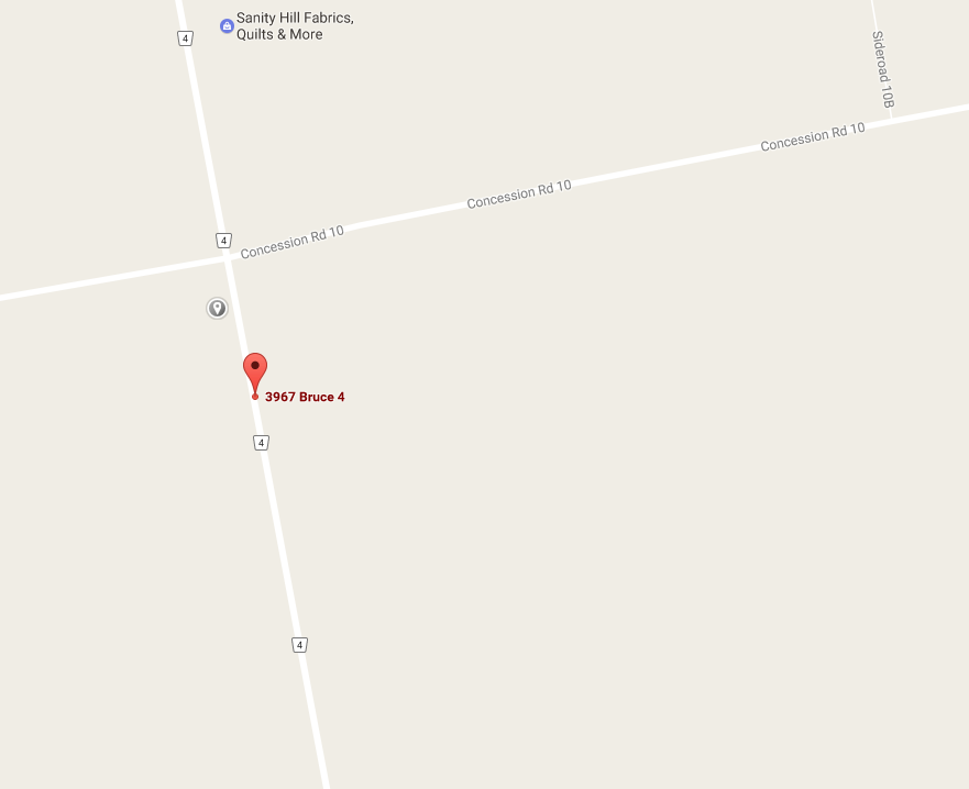 map for 3967 Highway 4 Teeswater, ON N0G 2S0